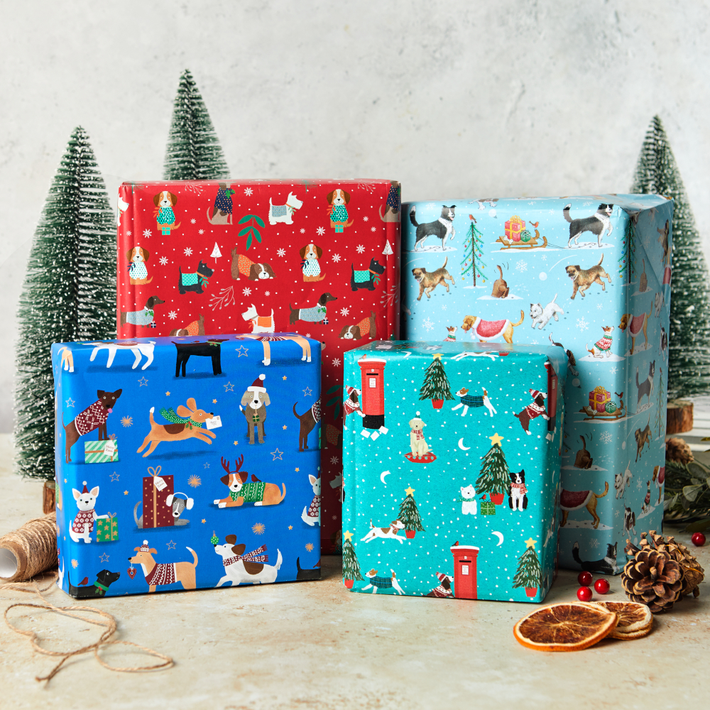 Bumper Christmas Dog Wrap Pack