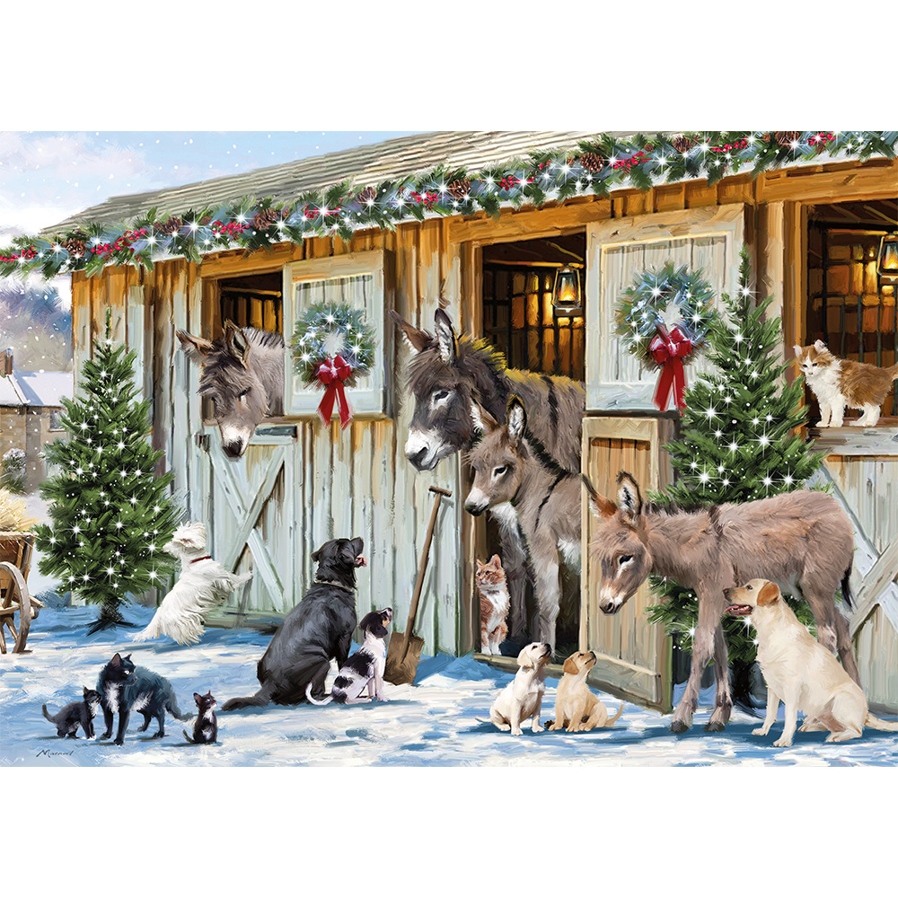 Festive Stable Friends Jigsaw 500 Piece