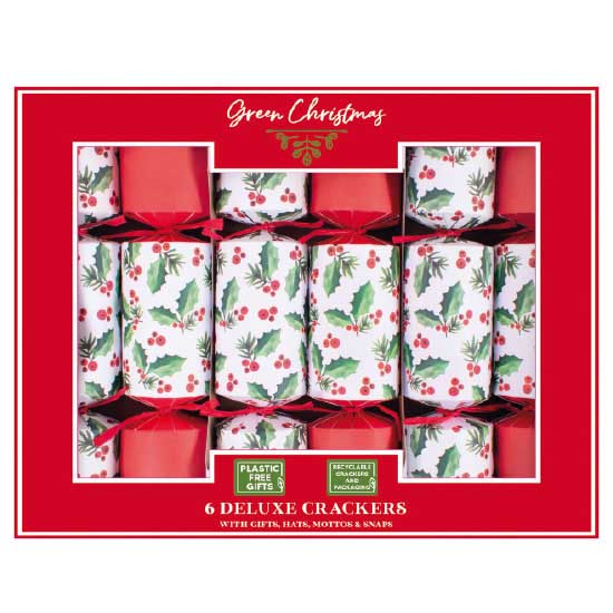 Deluxe Eco Holly Crackers