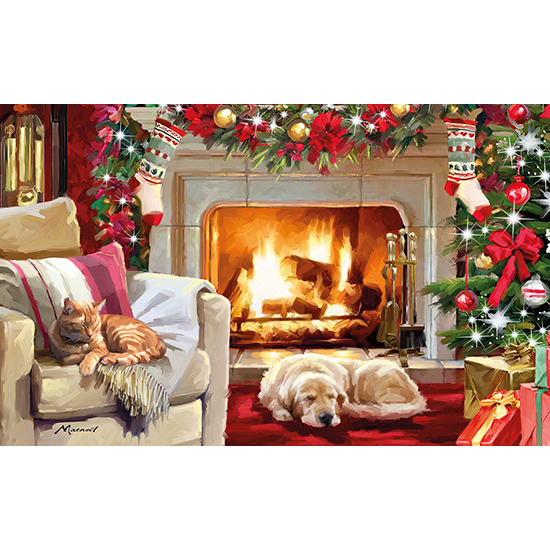 Christmas by the Fire cards