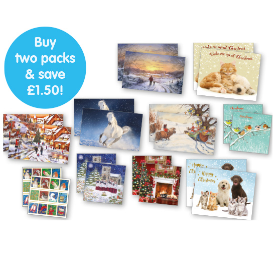 Blue Cross Bumper Christmas Card Pack 2023