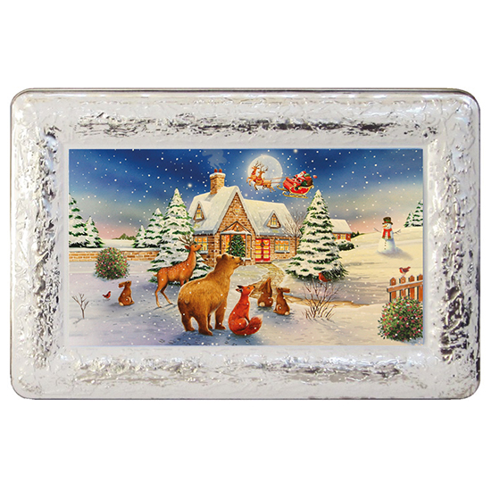 Home for Christmas Biscuit Tin