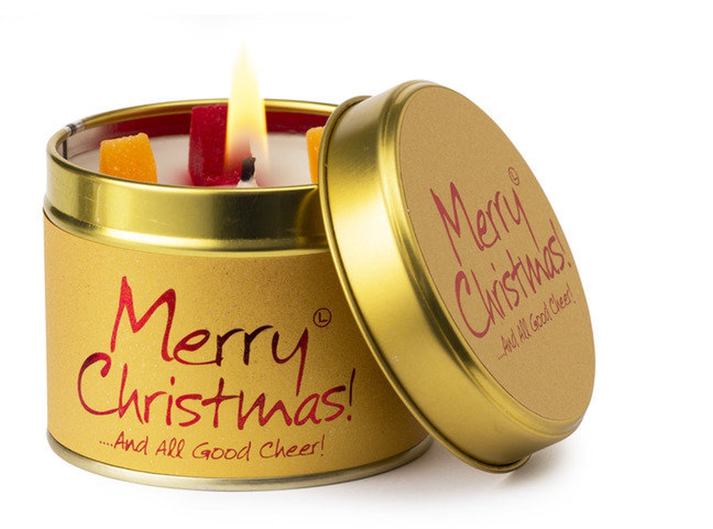 Merry Christmas Candle Tin